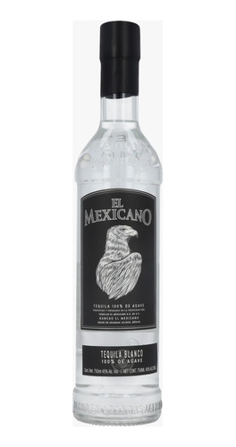 Tequila El Mexicano Blanco 45° 750 Ml