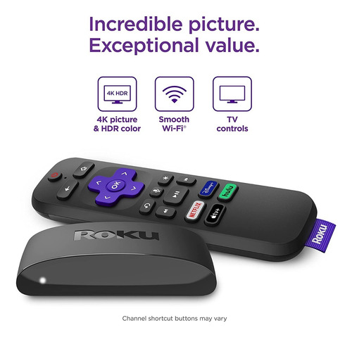 Roku Express 4k+ 3941 Función De Voz Con 1gb Ram
