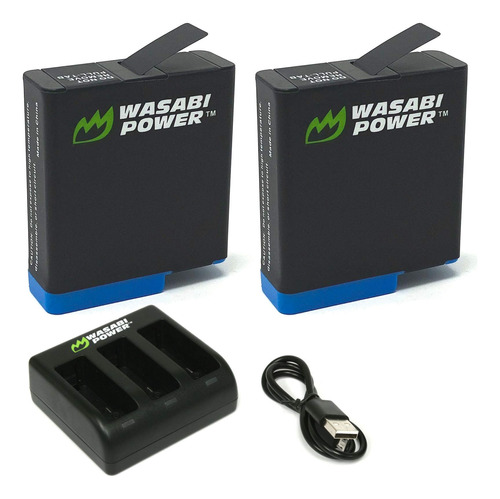 Wasabi Power Battery (2 Unidades) Y Triple Cargador Para Gop