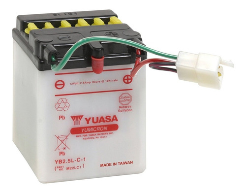 Bateria Yuasa Yb2.5l C Cg Today La Cuadra Motos