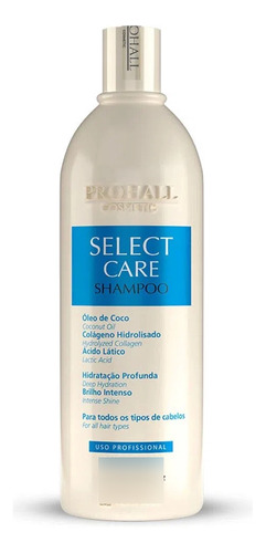 Shampoo Pós Progressiva Química Select Care Prohall 1 Litro