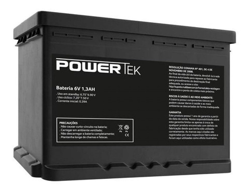 Bateria Powertek 6v 1,3ah - En001