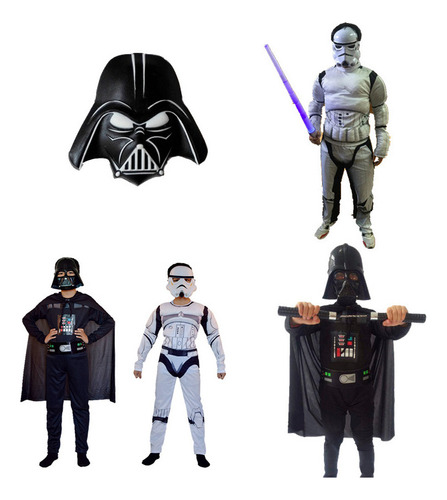 Halloween Star Wars Darth Vader Traje Marvel Kids Heroes Cosplay Disfraces