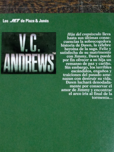 Imagen 2 de 3 de Hija Del Crepusculo * V. C. Andrews * P & J *