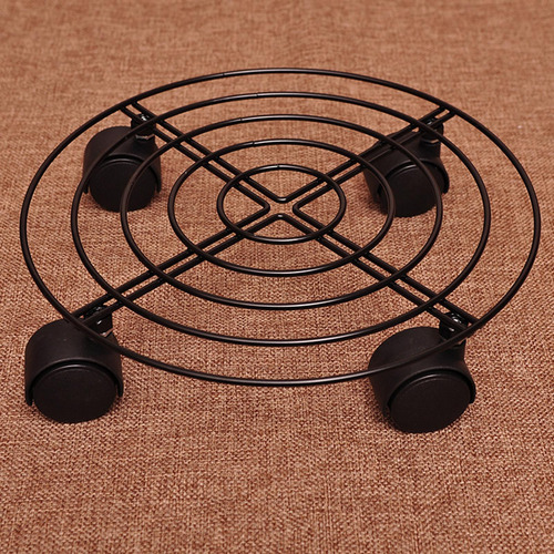 Macetero De Metal Negro Soporte Para Maceta De 27 Cm Con