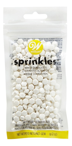 Sprinkles En Pouch Diamantes Blancos Decoraciones Wilton