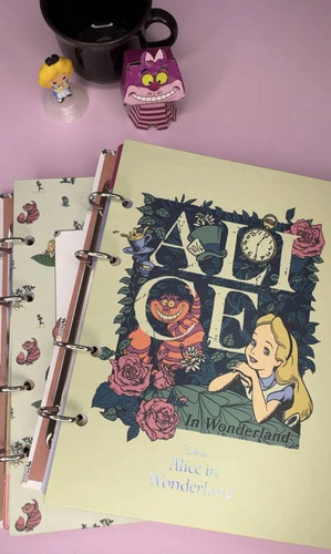 Caderno Fichario Argolado Alice No Pais Das Maravilhas 160fl Cor Modelo 2