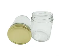Comprar 12 Frascos Vidrio Con Tapa 9 Oz 250ml Tarro Recuerdo Color Tapa Dorada