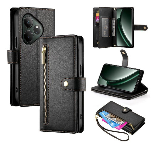 Funda Abatible For Realme Gt6 5g Con Ranuras For Tarjetas