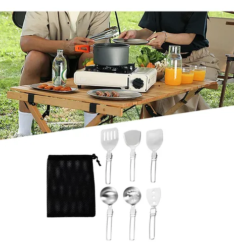 Juego De Utensilios De Cocina Para Acampar, Utensilios De Co