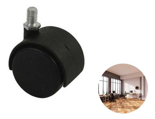 Rueda Para Mueble Mesa Giratoria 40mm Con Rosca Por Unidad