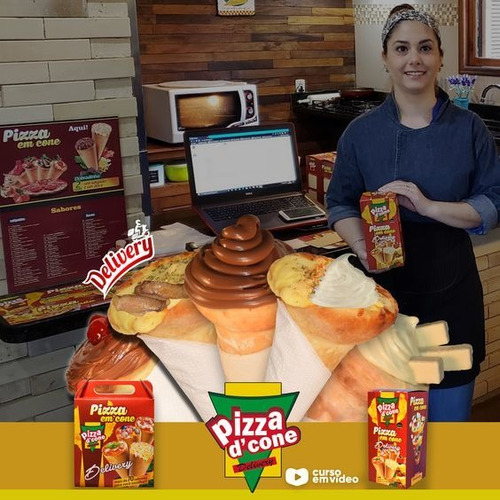 Imagem 3 de 3 de Curso Pizza Cone - Monte Seu Delivery