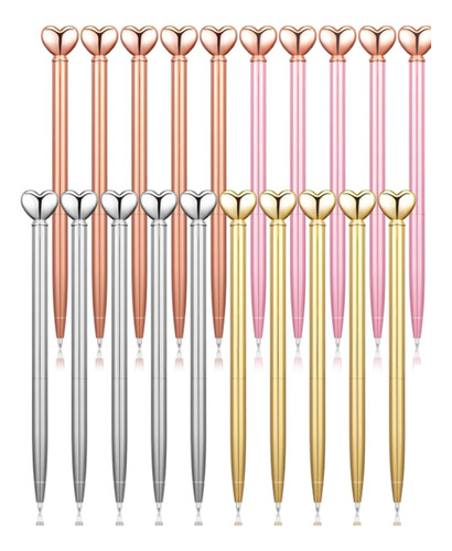 20 Bolígrafos De San Valentín, Bolígrafos De Metal En Forma