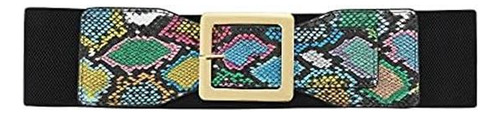 Chic Diary Cinturón Elástico Para Mujer Cinturón Ancho De Pi