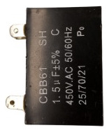 Condensandor A/a 1.5 Mf 450v Cuadrado