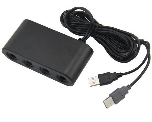 Conecte 4 Joysticks Gamecube A La Consola Nintendo Switch / Wii U Y Pc