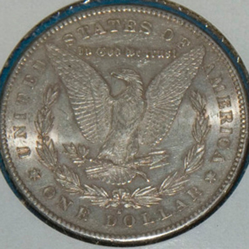 1878 S Un Dólar Morgan Au Tono Buen Estado Moneda Rara Plata
