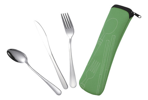 Cuchillo De Acero Inoxidable, Tenedor, Cuchara, Carne