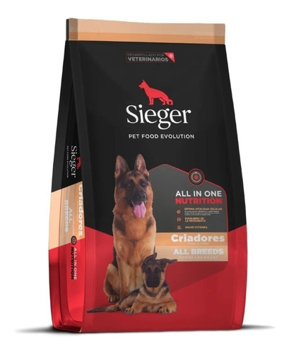 Alimento Sieger Super Premium Criadores para perro todas las edades todos los tamaños en bolsa de 3 kg
