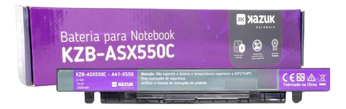 Bateria Para Notebook Asus X450 X550a A41-x550 X550d Nova Cor da bateria Preto