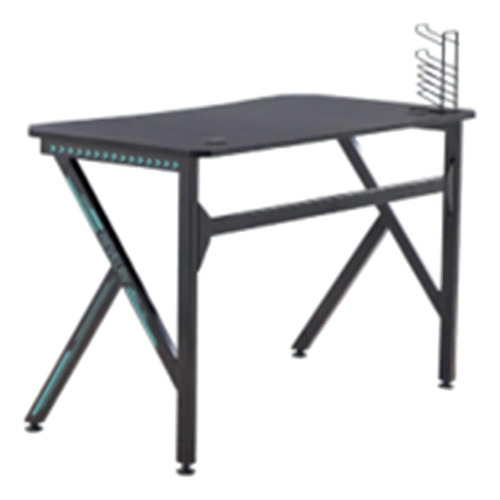 Mesa Gamer Top Tag Metal Preta Hcgt001i Cor Preto