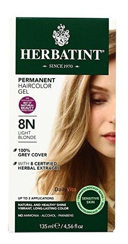 Herbatint Permanent Herbal Haircolour Gel 8n Light Blonde --