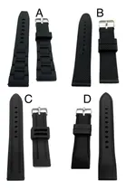 Comprar Mallas Correas Para Relojes De Silicona Negra 22mm Lon025 