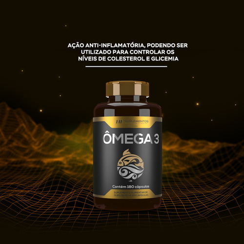 4x Omega 3 Oleo De Peixe Premium 180caps Hf Suplementos