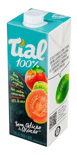 Suco de goiaba Tial 100% líquido