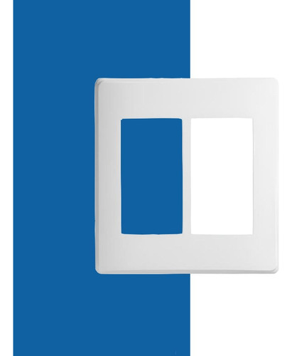 Placa 4x4 6 Postos Com Suporte Branco 20913-50