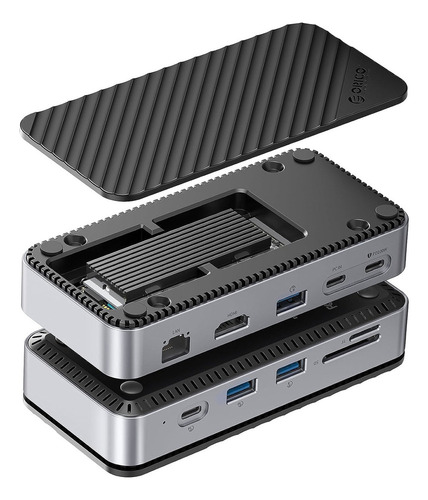 Hub Usb C De Orico Con Carcasa Ssd M.2, Usb-c D 10 En 1 De