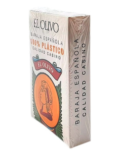 Baraja  El Olivo  Española  100% Plástico. Original