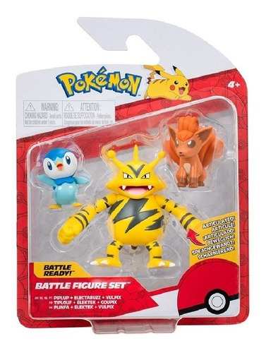 Triple Pack Pokemon (piplup+ Electabuzz+ Vulpix