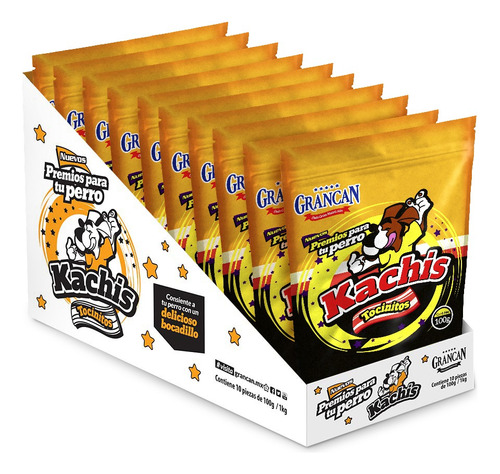 Premios Para Perros Treats Palitos De Tocino Kachis Caja 1kg