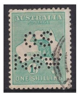 Imagen 1 de 1 de Estampillas Australia 1912/15 - Mapa Y Canguro / Os / Nsw