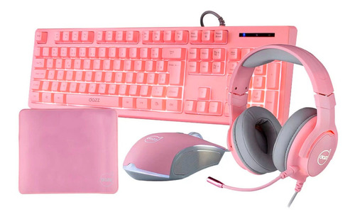 Combo Gamer 4 Em 1 Dazz Teclado+mouse+mousepad+headset