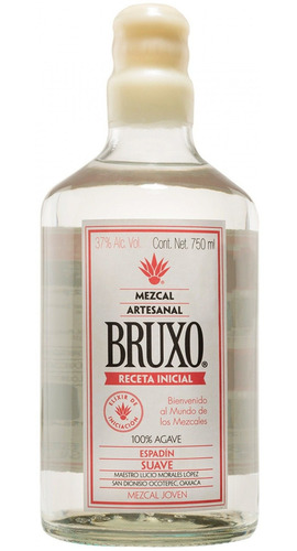 Botella De Mezcal Joven Bruxo Receta Inicial 750ml