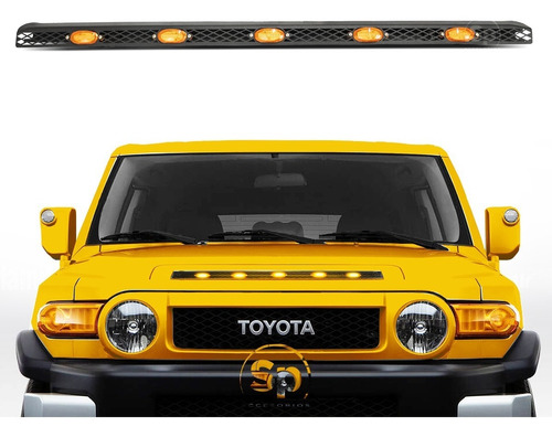 Imagen 1 de 8 de Luces Parrilla Cofre Led Ambar Toyota Fj Cruiser 2007-2017
