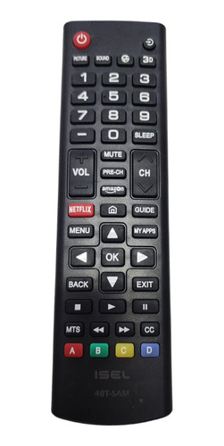 Control Compatible Para Smartv Samsung Con Boton Netflix