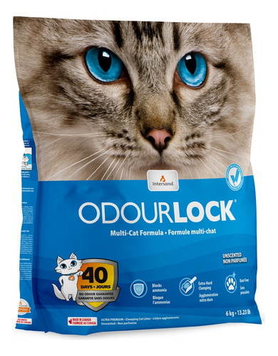 Odour Lock Arena Gatos Libre De Polvo Ultra Premium 6 Kg