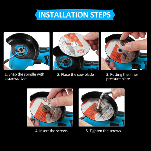 Amoladora Angular Inalámbrica De 7000 Rpm, Mini Herramienta