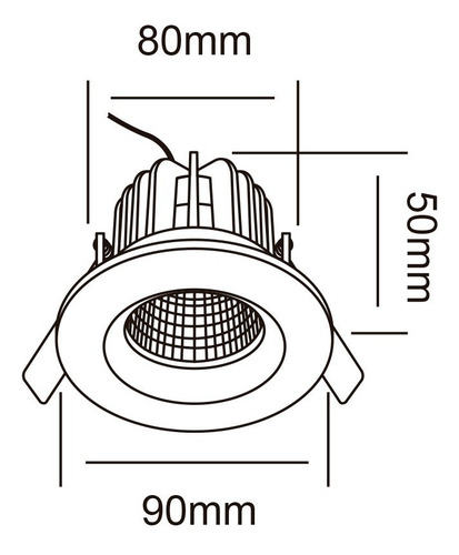 Imagen 6 de 7 de Bala Led Blanco, 6,5w, Luz Cálida, Interior Tecnolite
