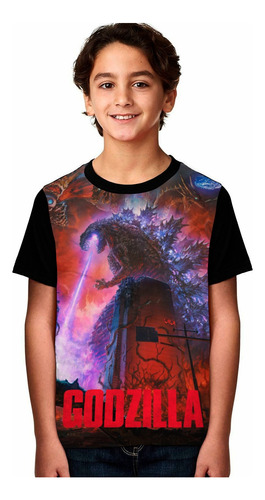 Camiseta Compatible Godzilla Película Kong Niños Hombre Muje