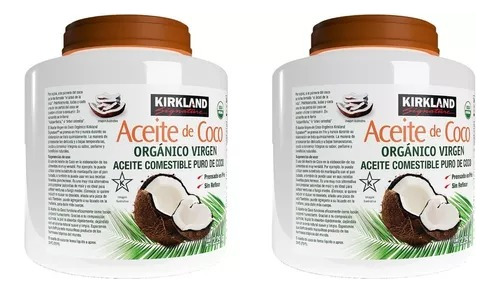 Aceite De Coco Organico 2 Botes De 2.48 Lts Virgen