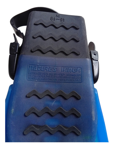 Aletas Usado Divers Splitflex Ajustables 2-8 Mx Buceo Snorke Azul (Usado)