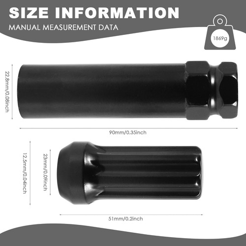L Porcas De Roda M14x1.5, 24 Peças, 14 Mm X 1,5, 7 Spline