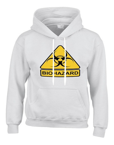 Buzo Hoodie Peligro Riesgo Biohazard R5