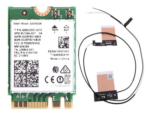 Placa Wireless Wifi 867mb Dell Optiplex 3000 Micro + Antenas