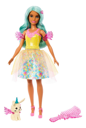 Boneca Barbie A Touch Of Magic Teresa com saia e asas