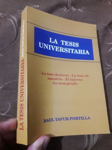 Libro La Tesis Universitaria Raul Tafur